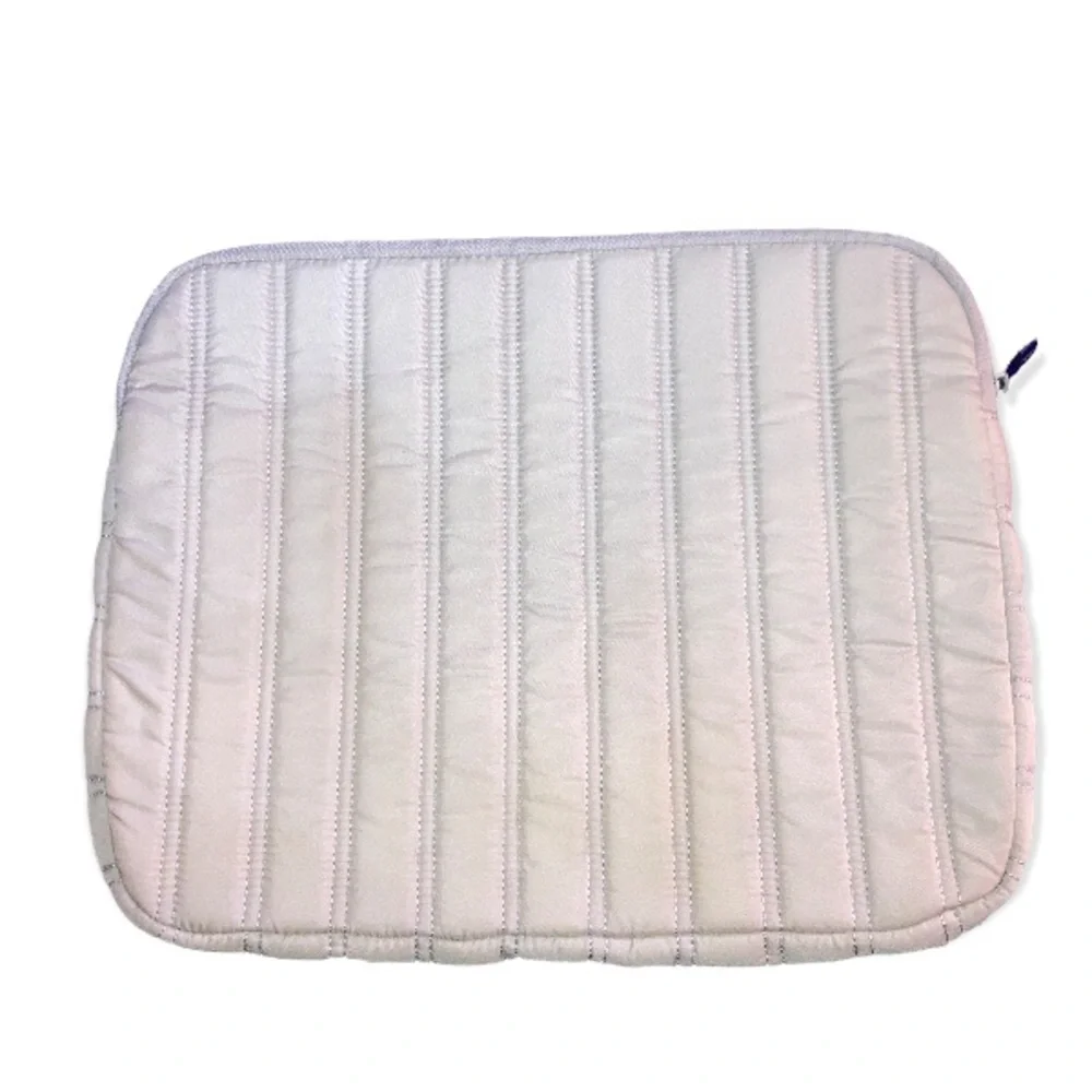 TUMI Beige Quilted Laptop Ipad Sleeve